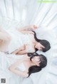 Coser @ 桜 桃 喵 Vol.045: 白色 长裙 (58 photos)